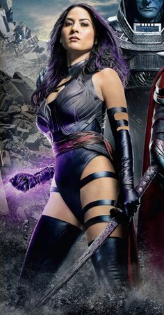 Psylocke Olivia Munn op FSOM MAgazine als de nieuwe terminator