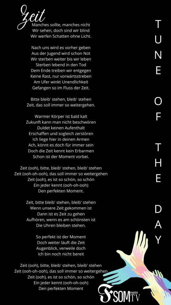 Het achtste album van Rammstein komt eraan en vlak daarvoor releasen ze natuurlijk een dikke singel, deze single draagt de naam "Zeit" en is vandaag tune of the day bij FSOM magazine, oftewel: Melodie des Tages! 