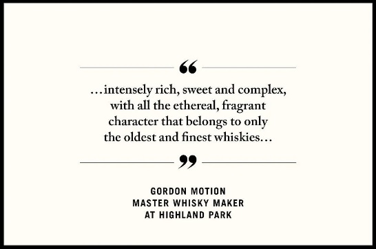 gordon motion master whisky blender Highland park is jarig botteling bij fsom magazine