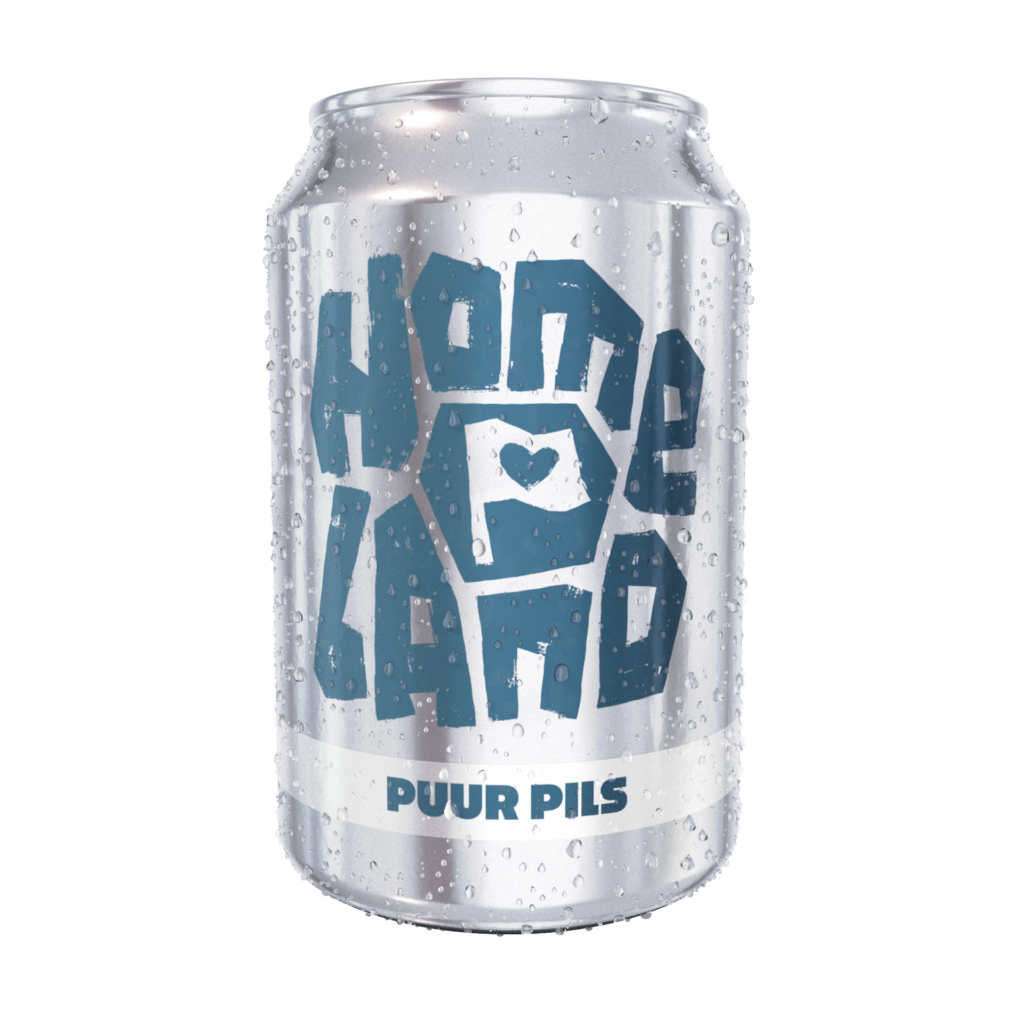 Homeland Puur Pils in blik bij fsom